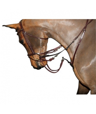 Fournitures cavalier corde de rêne cheval réglable, civière de cou élastique,  bride de cheval, corde de