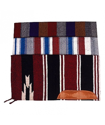 tapis de selle ekkia navajo avec cuir equitation